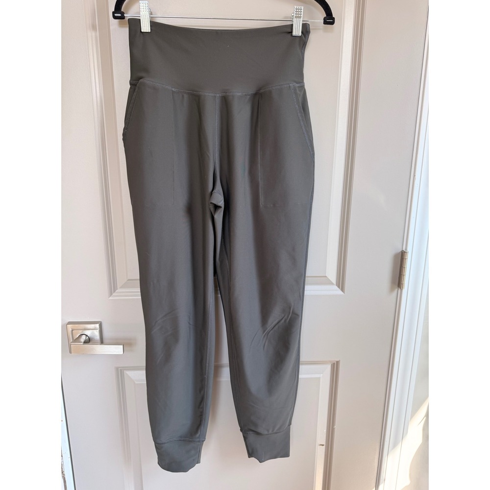 Old Navy Active Elevate Legging Go-Dry Joggers Olive Green High Rise Womens M